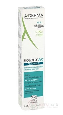 A-DERMA BIOLOGY AC PERFECT Fluid proti nedokonalostem pleti, s HA 1x40 ml