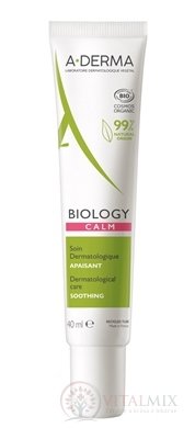 A-DERMA BIOLOGY CALM péče UPOKOJUJÍCÍ snižuje reaktivitu pleti 1x40 ml