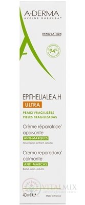 A-DERMA EPITHELIALE AH ULTRA CREME ultra-obnovující krém, jizvy a strie 1x40 ml