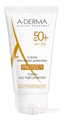 A-DERMA PROTECT CRÈME SPF50+ krém (normální až suchá fragilní kůže) 1x40 ml