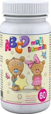 ABCD muLTi Gummies - Clinical pektinové bonbóny s malinovou příchutí 1x60 ks