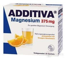 ADDITIVA Magnézium 375 mg sáčky (granulát, příchuť pomeranč) 1x20 ks