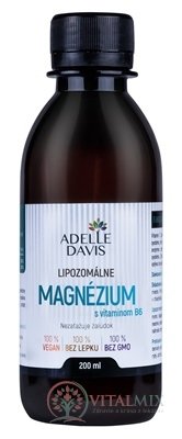 Adelle DAVIS Lipozomální magnézium s vitamínem B6 1x200 ml