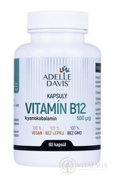 ADELLE DAVIS VITAMIN B12, kyanokobalamin 500 μg cps 1x60 ks