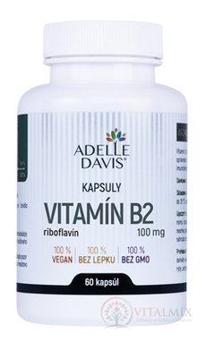 ADELLE DAVIS VITAMIN B2, riboflavin 100 mg cps 1x60 ks