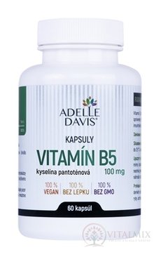 ADELLE DAVIS VITAMIN B5, kys. pantotenová 100 mg cps 1x60 ks
