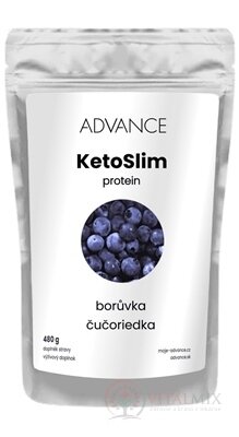 ADVANCE KetoSlim - příchuť borůvka proteinový koktejl 1x480 g