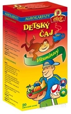 AGROKARPATY DĚTSKÝ ČAJ Vitamínový čistý přírodní produkt, 20x2 g (40 g)