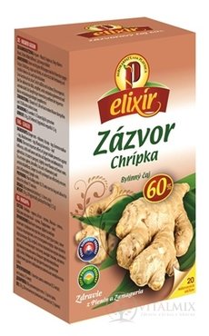 AGROKARPATY ZÁZVOR Chřipka bylinný čaj, balené sáčky, 20x1,5 g (30 g)