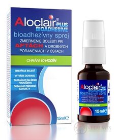 Aloclair PLUS BIOADHESIVE sprej při aftách a drobných poraněních úst 1x15 ml