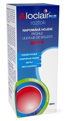 Aloclair PLUS roztok ústní voda 1x120 ml