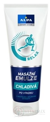 ALPA MASÁŽNÍ EMULZE CHLADIVÁ S mentolu 1x210 ml