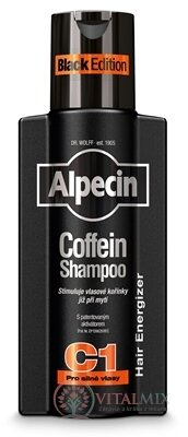 ALPECIN Coffein Shampoo C1 Black Edition kofeinový šampon proti vypadávání vlasů 1x250 ml