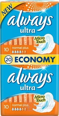 ALWAYS ULTRA NORMAL PLUS-DVOJBALENÍ 20 hygienické vložky (economy) 1x20 ks