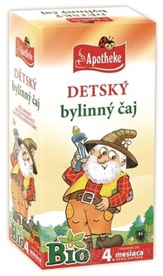 APOTHEKE BIO DĚTSKÝ BYLINNÝ ČAJ nálevové sáčky (od ukončeného 4. měsíce) 20x1,5 g (30 g)