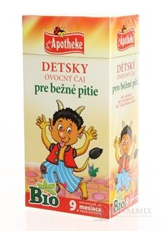 APOTHEKE BIO DĚTSKÝ OVOCNÝ ČAJ INŮ nálevové sáčky (od ukončeného 9. měsíce) 20x2 g (40 g)