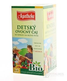APOTHEKE BIO SELECTION DĚTSKÝ OVOCNÝ ČAJ se šipkami (od ukončeného 9. měsíce) 20x2 g (40 g)