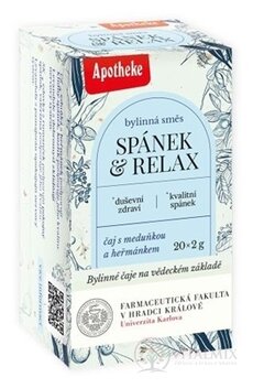 APOTHEKE FARMA SPÁNEK A RELAX bylinná směs, čaj v nálevových sáčcích 20x2 g (40 g)
