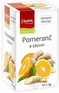 APOTHEKE PREMIER SELECTION ČAJ POMERANČ A ZÁZVOR 20x2 g (40 g)