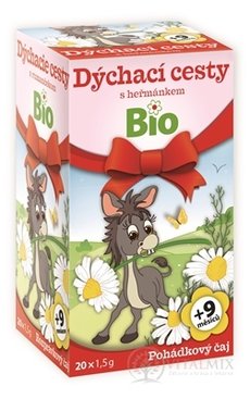 APOTHEKE POHÁDKA Dýchací cesty s heřmánkem Bio bylinný čaj (od ukončeného 9. měsíce) 20x1,5 g (30 g)