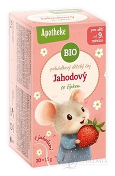 APOTHEKE ROZPRÁVKA Jahodový se šipkami BIO ovocný čaj, dětský (od ukončeného 9. měsíce) 20x1,5 g (30 g)