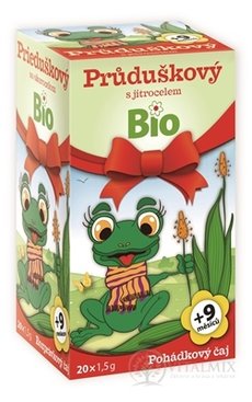 APOTHEKE POHÁDKA Průduškový s jitrocelem Bio bylinný čaj (od ukončeného 9. měsíce) 20x1,5 g (30 g)