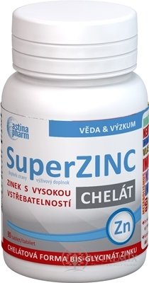 Astin SuperZINC chelát tbl 1x90 ks