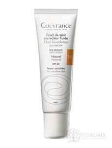 AVENE Couvrance FDT CORRECTEUR Fluid NATUREL tekutý krycí make-up SPF20 - přirozený odstín (inovace) 1x30 ml