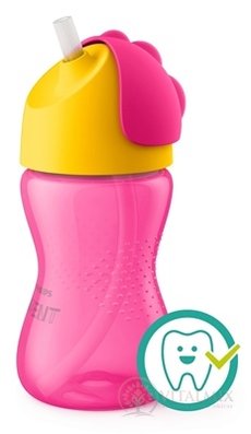 AVENT HRNEK s brčkem 300 ml (0% BPA) od 12 měsíců, dívka, 1x1 ks