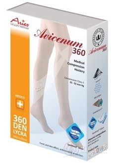 AVICENUM 360 Punčochové kalhoty, Micro velikost XLN (původně 4K), II.KT, Sanitized, zavřená špice, s velkým klínem, tělové, 1x1 ks