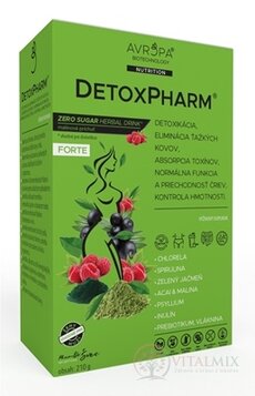 AVROPA DetoxPharm Forte prášek, malinová příchuť 1x210 g