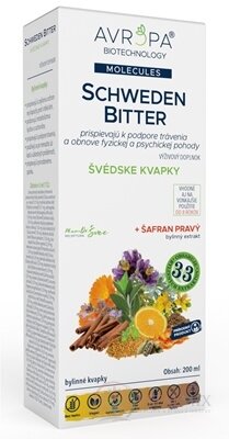 AVROPA SCHWEDEN BITTER bylinné kapky 1x200 ml