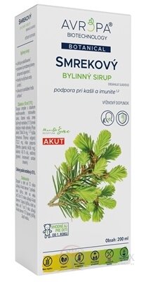 AVROPA Smrkový bylinný sirup 1x200 ml