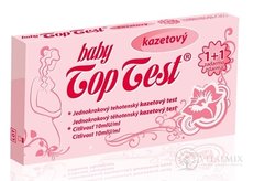 Baby Top Test těhotenský kazetový jednokrokový (1 + 1 zdarma), 1x2 ks