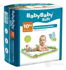 BabyBaby Soft Podložky přebalovací 60x60 cm 1x10 ks
