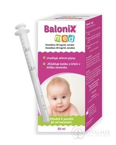 Balonix med emulze, simetikon 40 mg / ml 1x50 ml