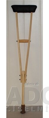 Berle DŘEVĚNÁ Podpažní MALÁ 90-95cm 1x1 ks