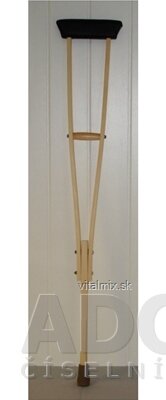 Berle DŘEVĚNÁ Podpažní STŘEDNÍ 115-125 cm 1x1 ks