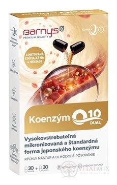 Barny's KOENZÝM Q10 DUAL 60 mg cps (zvýhodněné balení) 2x30 (60 ks)