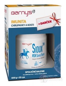 Barnys Sioux MSM Super Forte + Dárek ULTRA-C imunitě COMPLEX cps 30 ks + Sioux prášek 600 g, 1x1 set