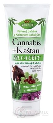 BC BIO Cannabis + Kaštan koňský balzám Žíly a cévy 1x200 ml