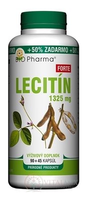 BIO Pharma Lecitin Forte 1325 mg cps 90 + 45 (50% ZDARMA) (135 ks)
