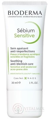 BIODERMA Sébium Sensitive intenzivní krém, aknózní pleť 1x30 ml