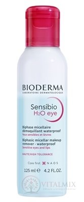 BIODERMA Sensibio H2O eye micelární odličovač 1x125 ml