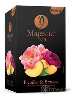 Biogena Majestic Tea Broskev &amp; Pivoňka ovocný čaj 20x2,5 g (50 g)