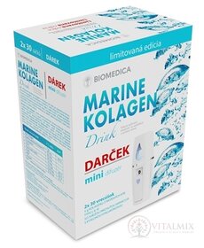 BIOMEDICA MARINE KOLAGEN drink + Dárek sáčku 2x30 ks (60ks) + dárek mini difuzér, 1x1 set