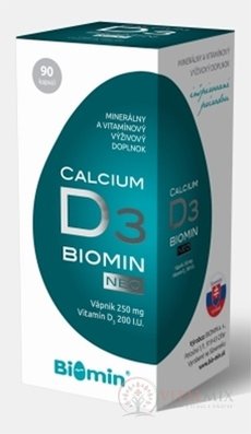 BIOMIN CALCIUM NEO s vitamínem D3 cps 1x90 ks