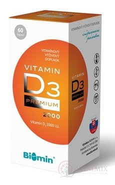 Biomin VITAMIN D3 PREMIUM 2000 IU cps 1x60 ks