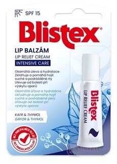 Blistex LIP BALZÁM - RELIEF CREAM SPF 15 balzám na rty, krém v tubě 1x6 ml