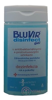 BLUVIR DISINFECT gel dezinfekční gel na ruce 1x50 ml